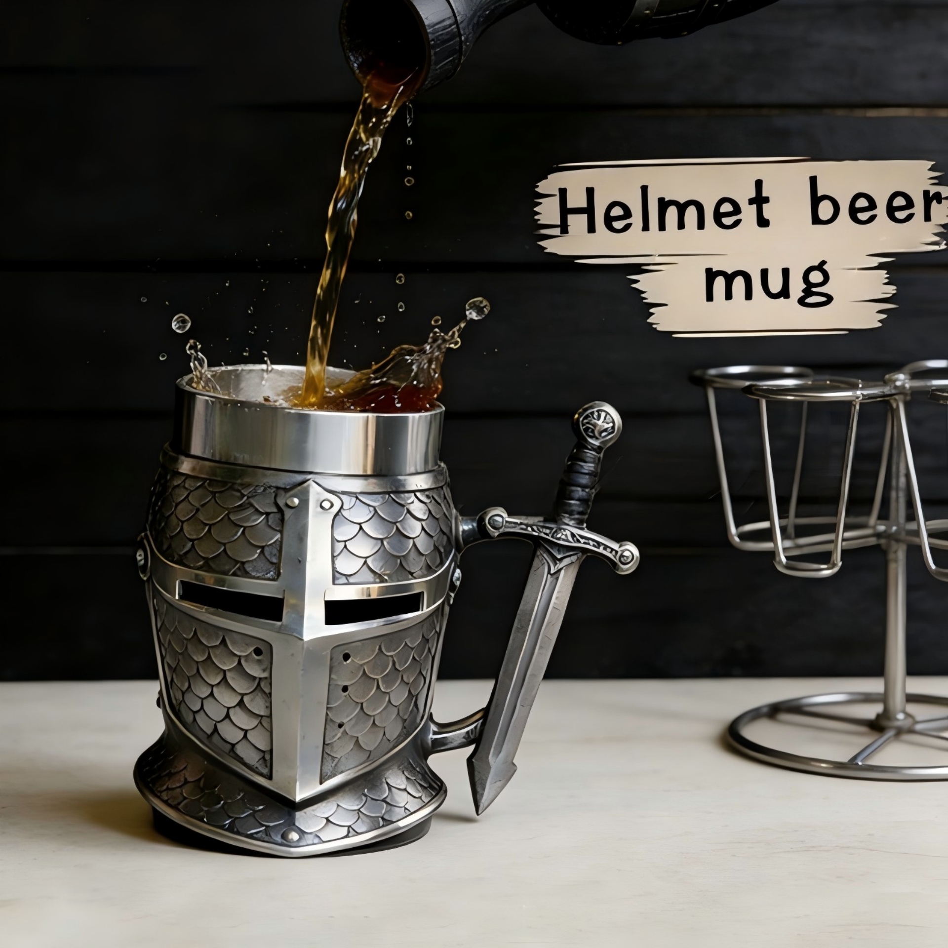 Knight's Helmet Tankard: Drink Like a Medieval Warrior