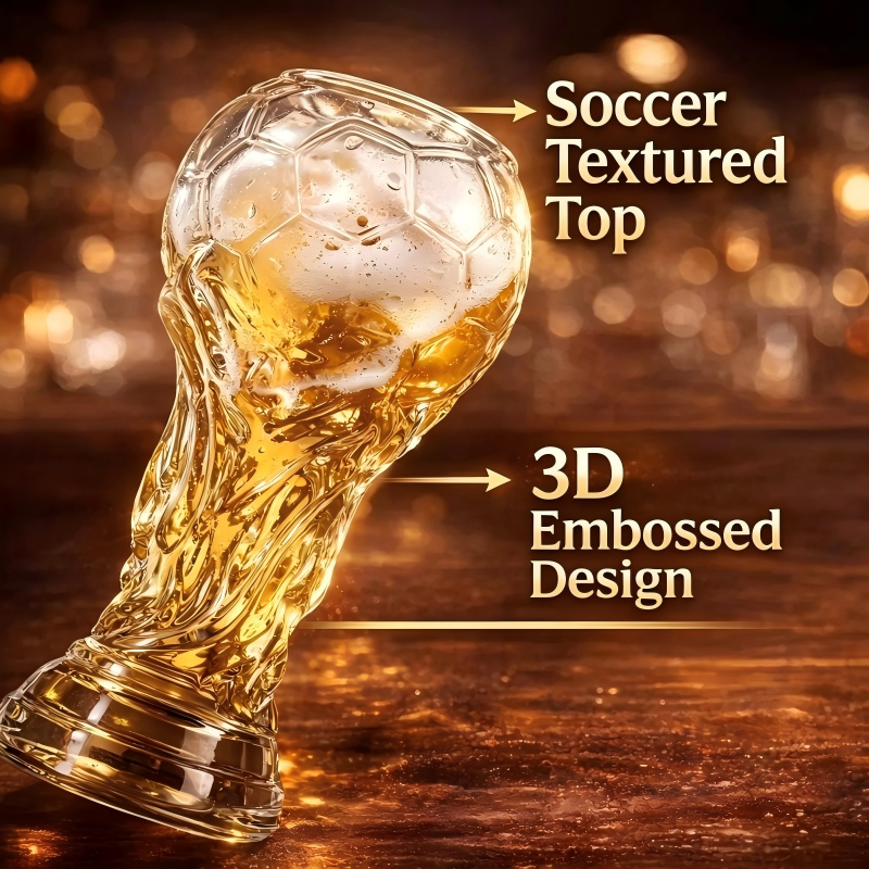 🍻Football Trophy Beer Glass