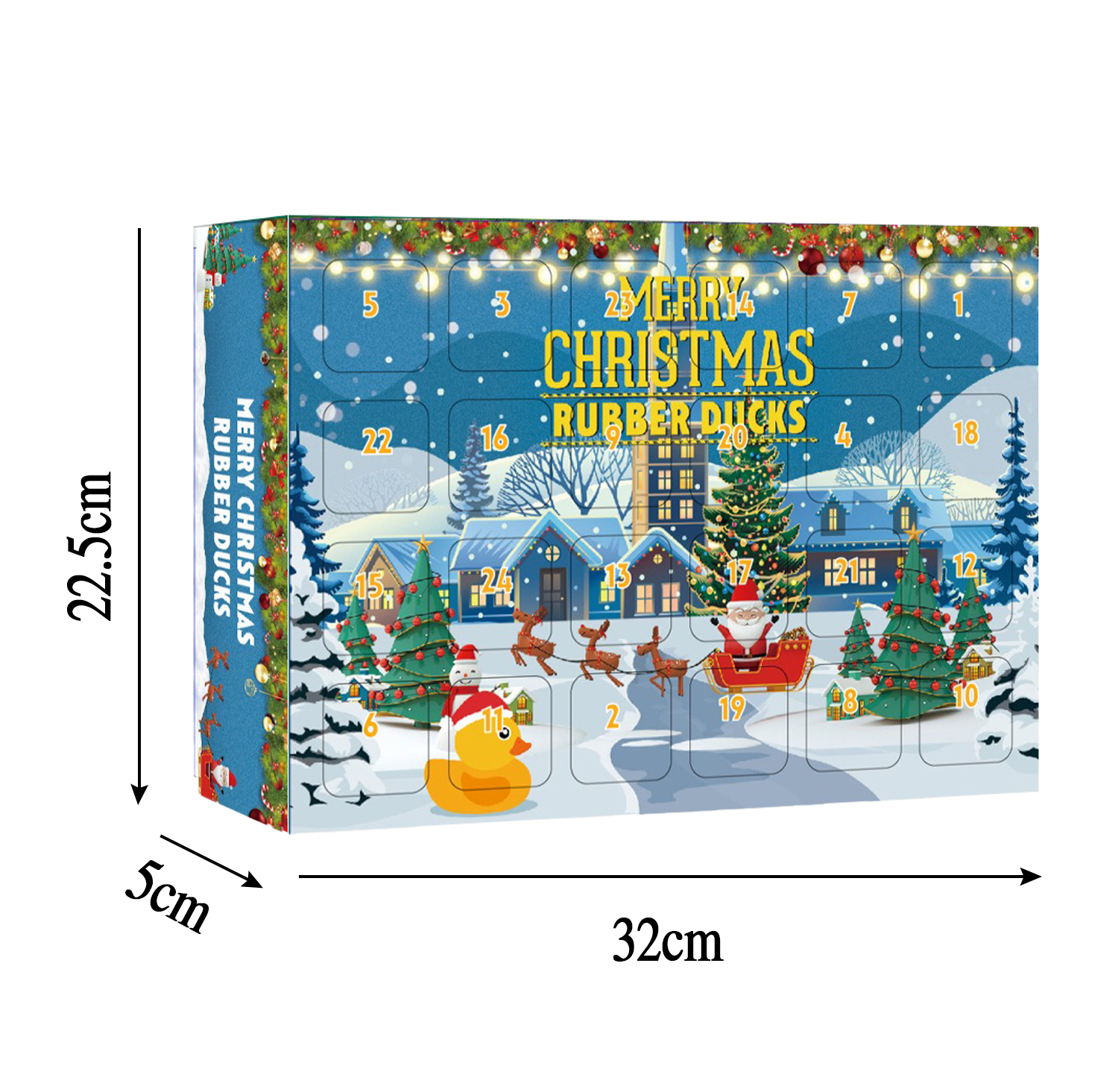 Countdown Christmas Rubber Ducks Advent Calendar
