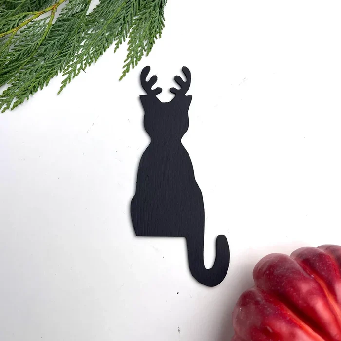 Halloween Black Cat Door Corner Sign Decoration