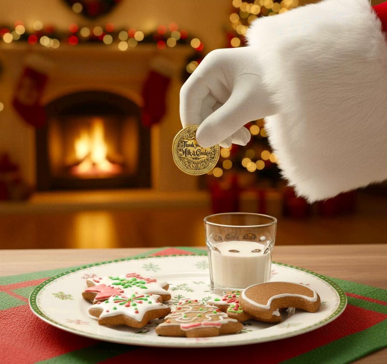 Santa Gold Coin