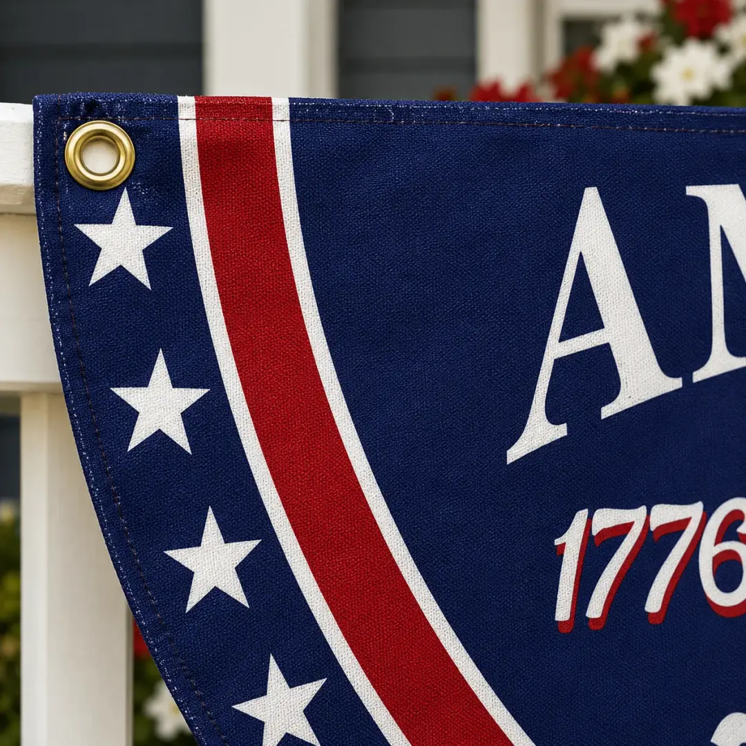 America 250th Birthday Semicircular Flag