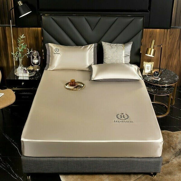 Ice Silk Bed Sheet 🎁Summer Promotion-Free Pillowcase & 49% OFF 🎁