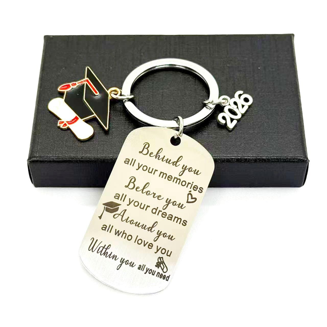 Family Personalized Custom Graduation Keychain - Graduation Gift For Family Members, Brothers, Sisters