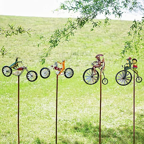 🔥Last Day 49% OFF🥳 Vintage Bicycle Metal Wind Spinner🐱🐸