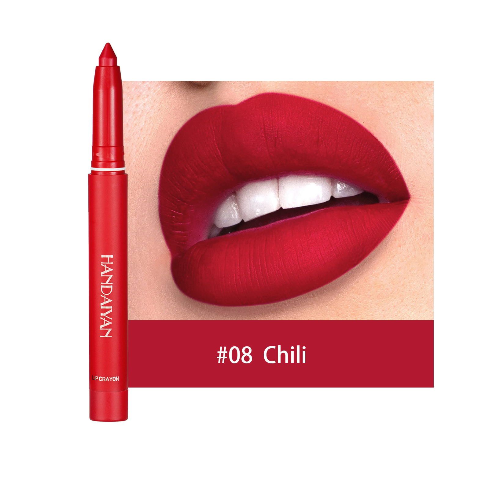 HANDAIYAN™12 Color Rotating Sharpenable Matte Lipstick Pencils