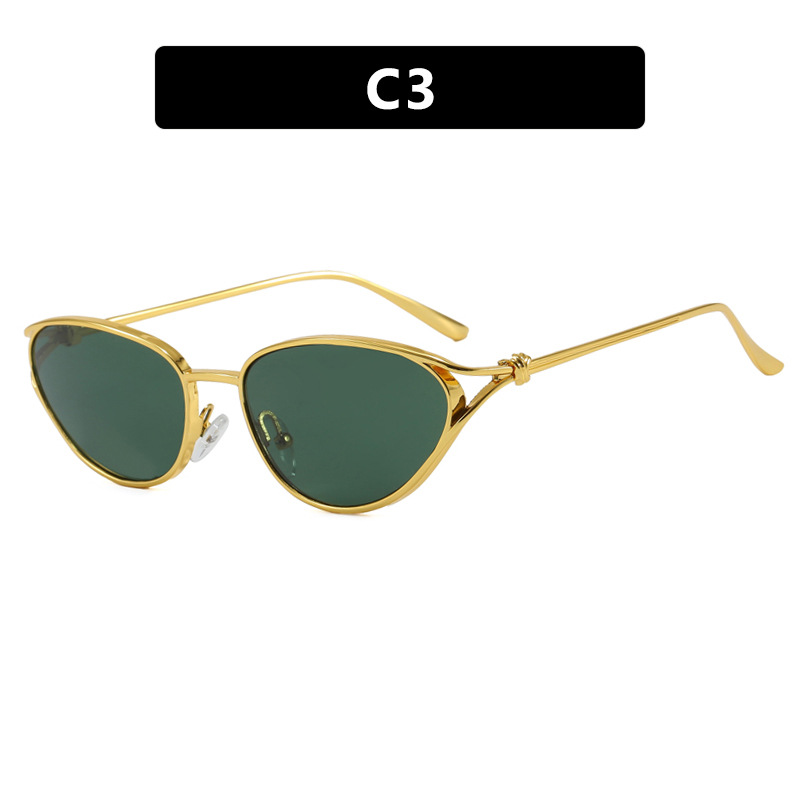 Y2K Vintage Thin Metal Cat Eye Sunglasses Product Page