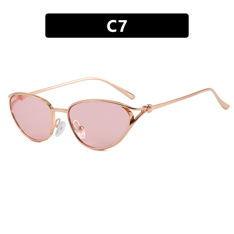Y2K Vintage Thin Metal Cat Eye Sunglasses Product Page