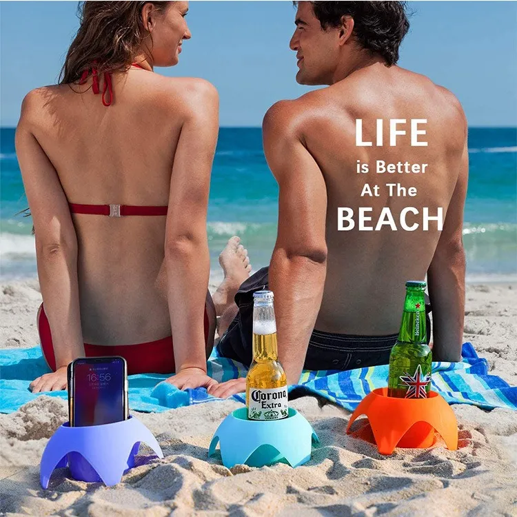 Beach Drink Cup Holder Sand Coasters