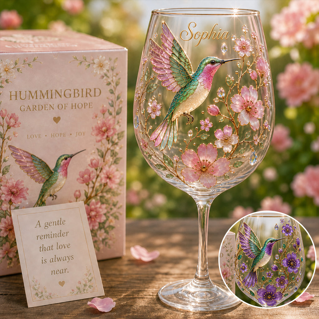 Personalized Premium Crystal-Clear Glass With Long Stem- Sip From A World Of Wonder✨