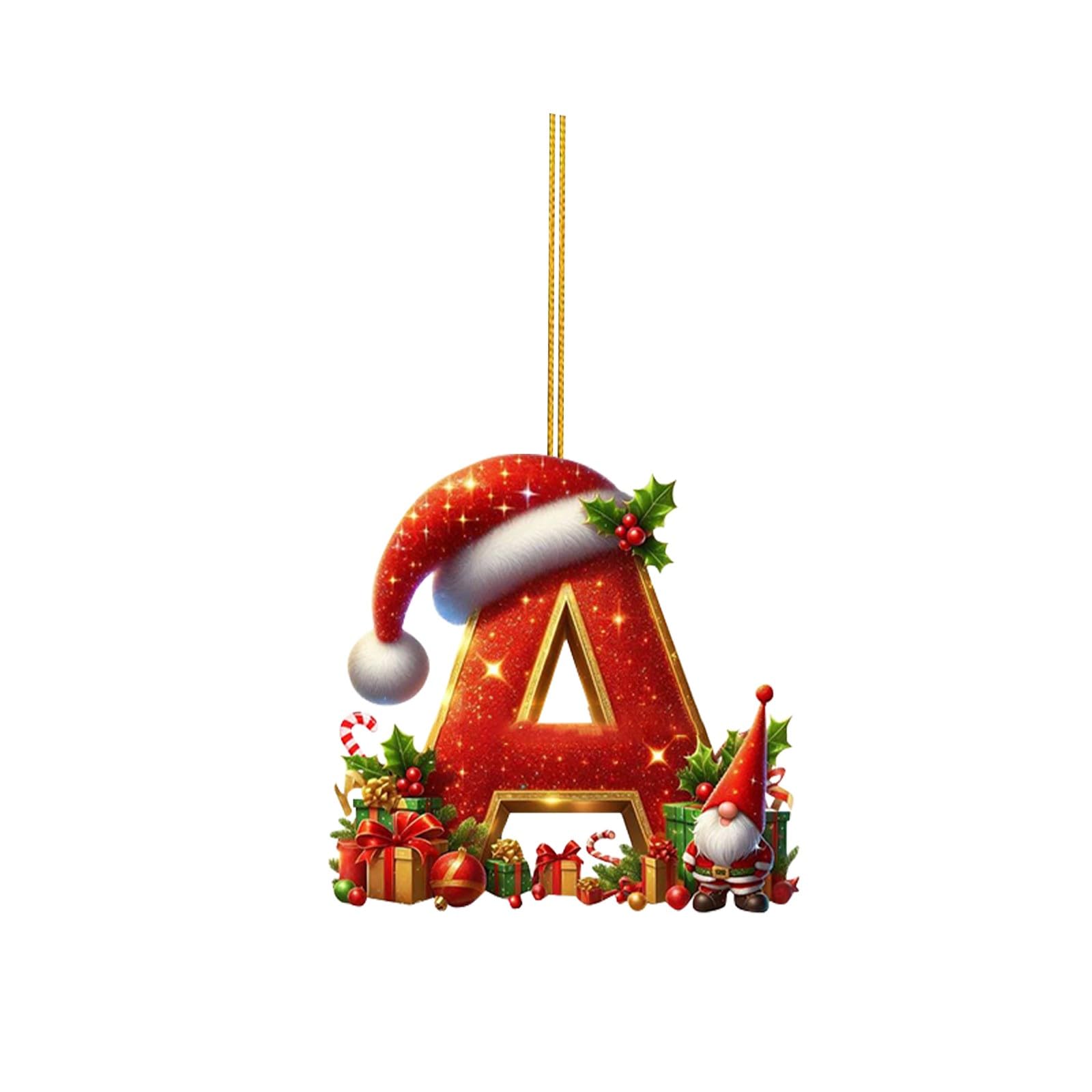 🔠🎄 Personalized Christmas Letter Ornaments