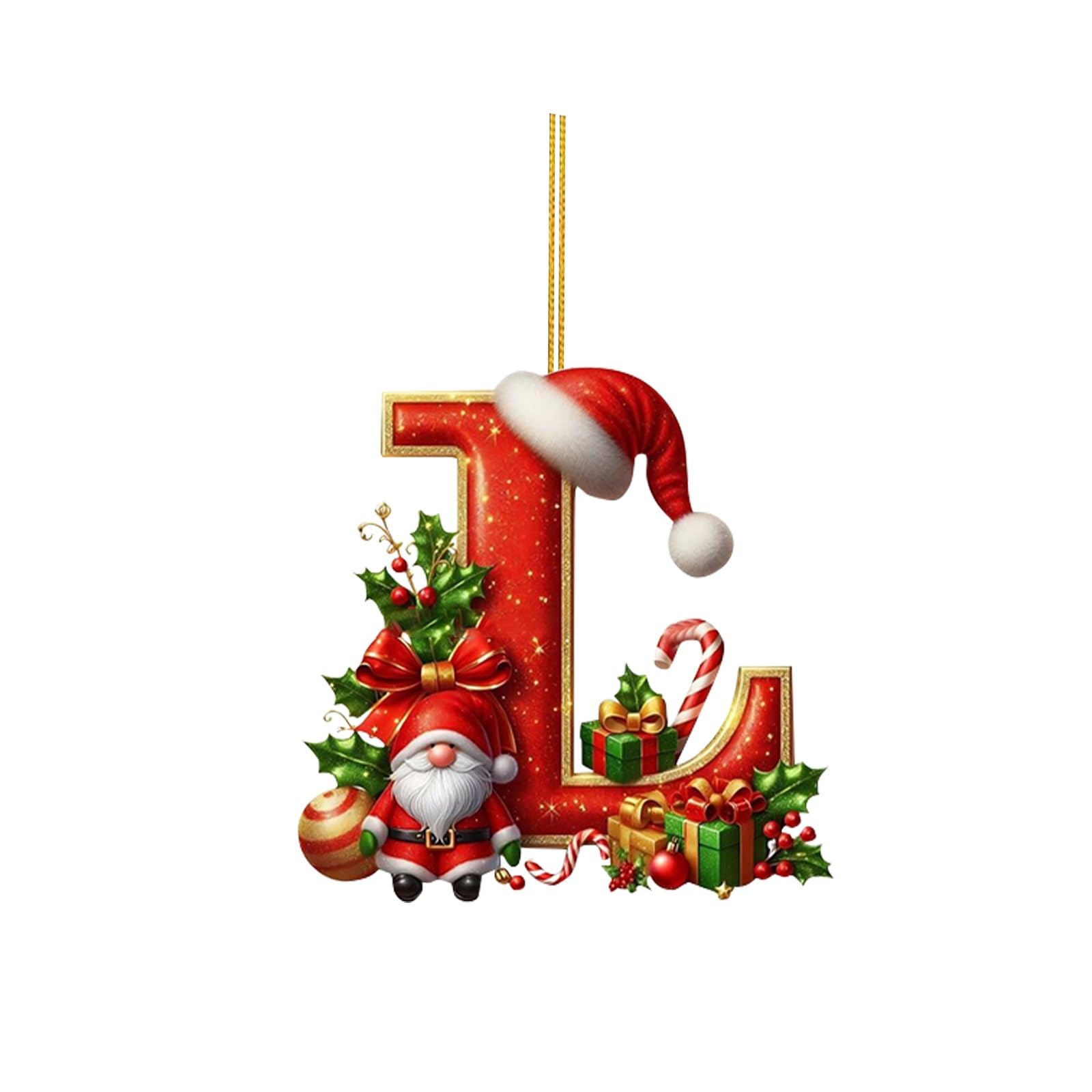 🔠🎄 Personalized Christmas Letter Ornaments