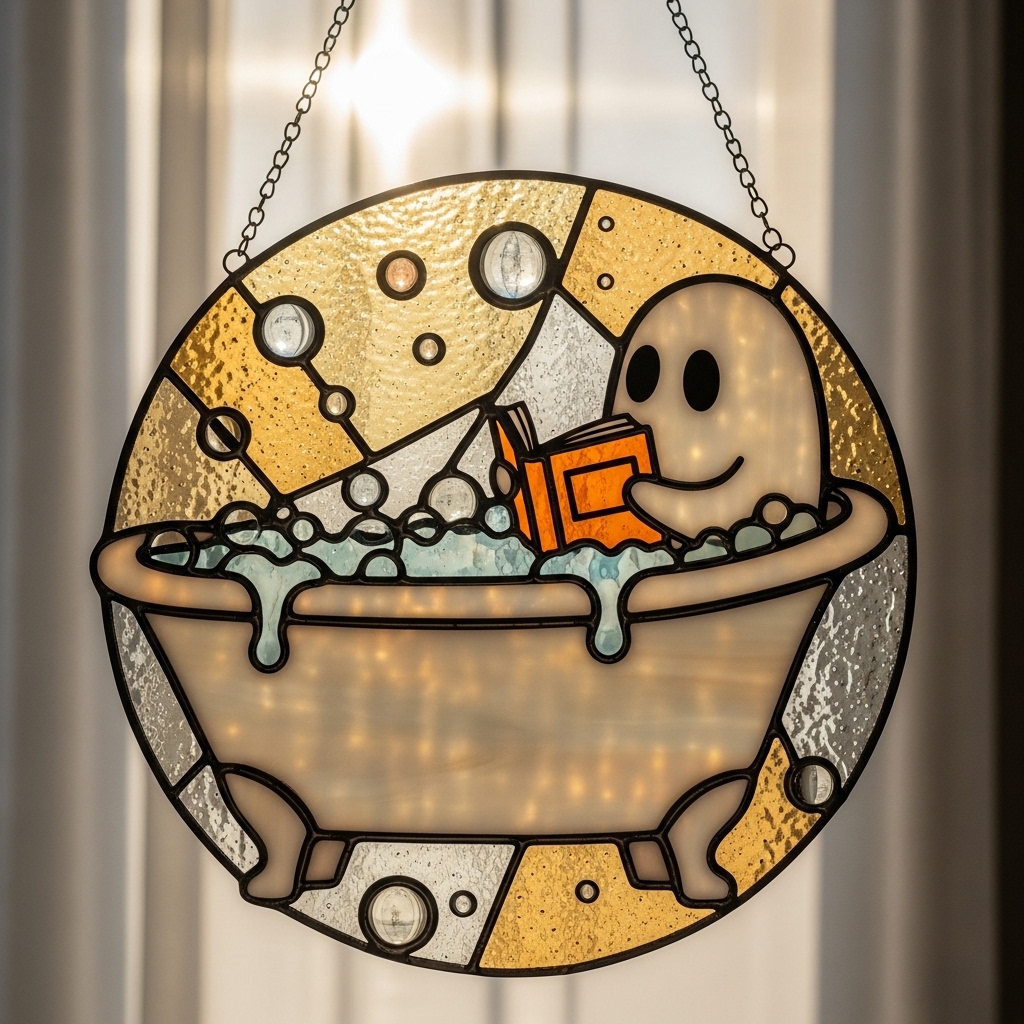 Bath-Time Ghost Reader Ornaments
