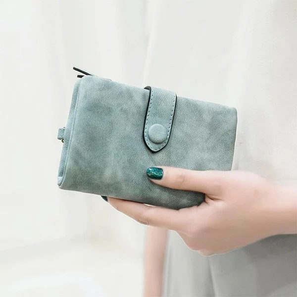 ☀️Mother's Day Hot Sale - Small Trifold Leather Wallet for Women