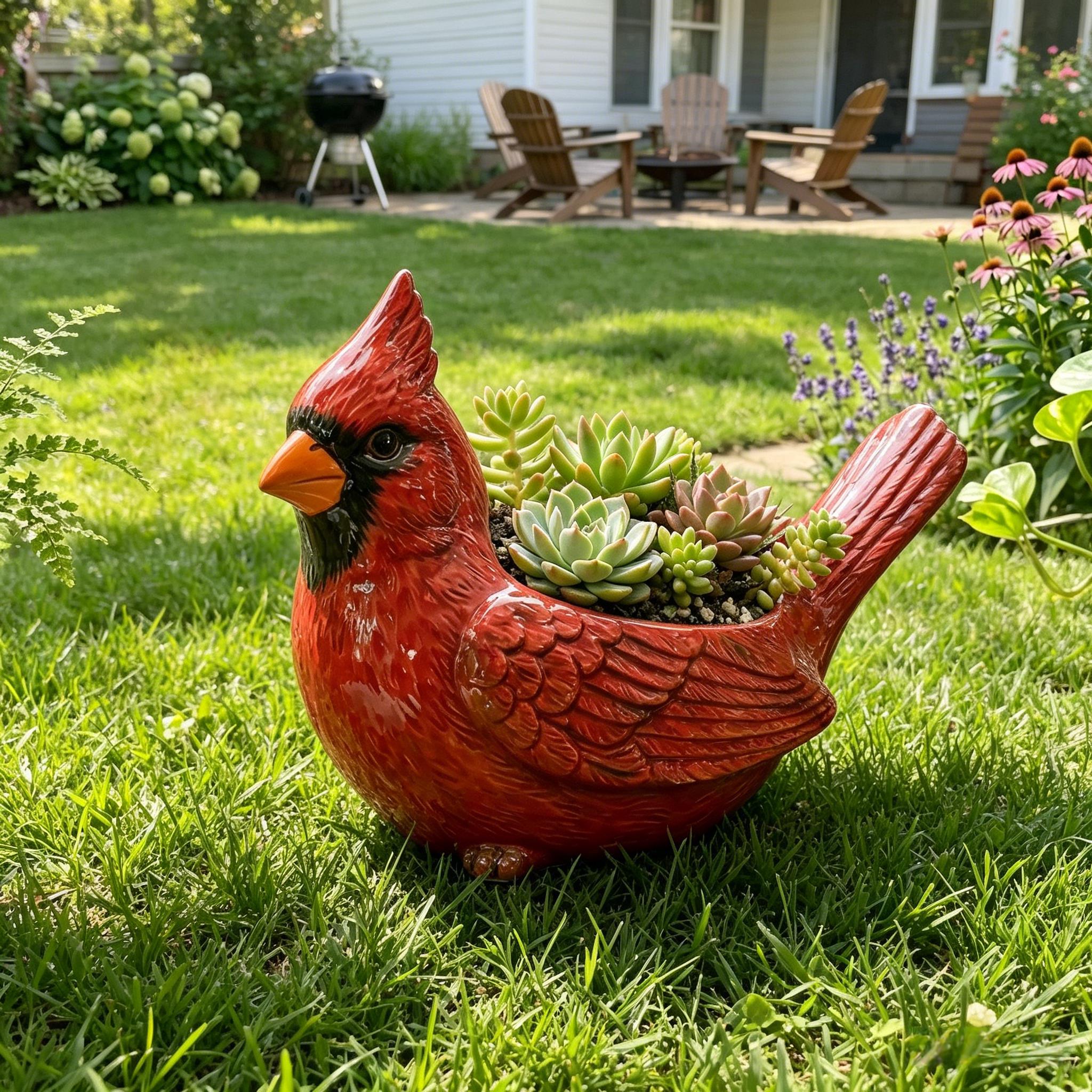 🐦Cardinal Bird Succulent Planter