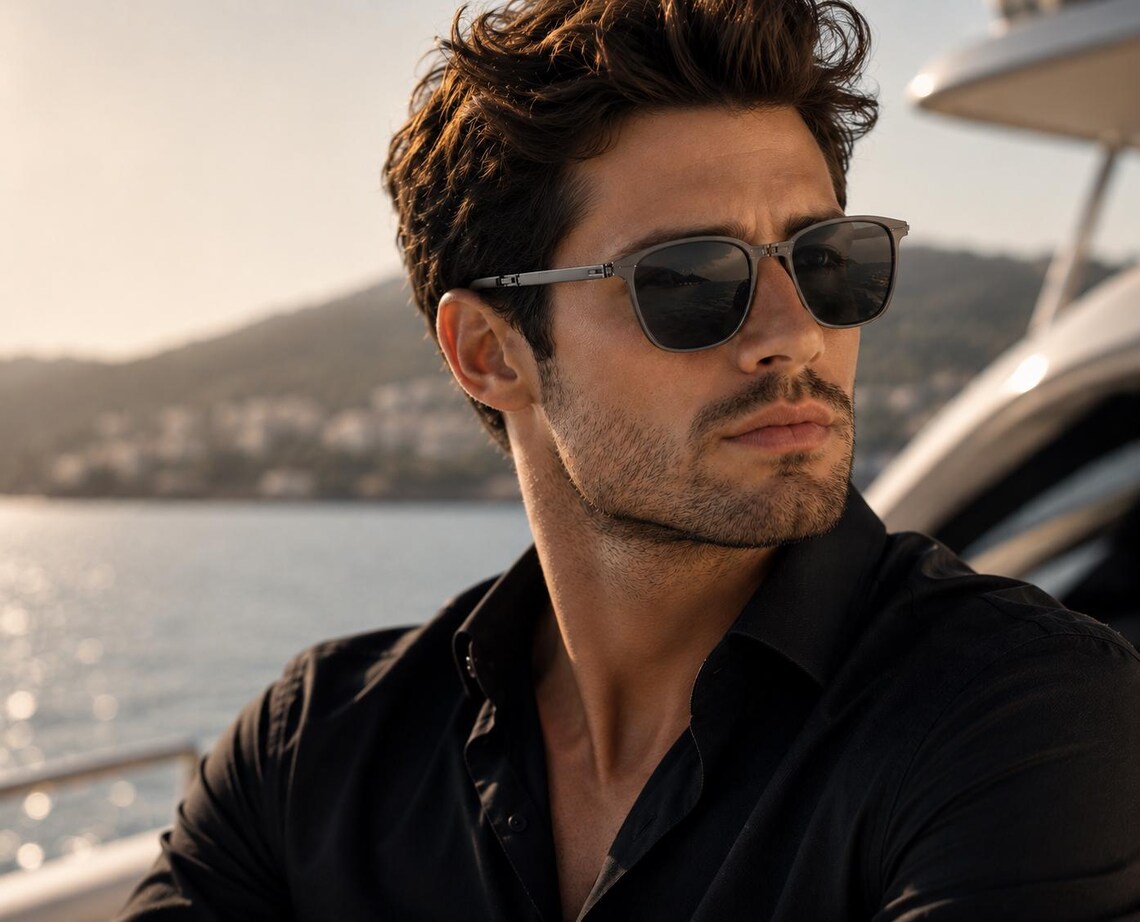 Ultra Slim Foldable Polarized Metal Square Sunglasses | Portable Travel Pocket Sunnies For Men & Women