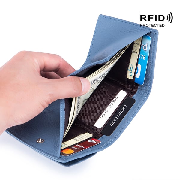 ☀️Mother's Day Hot Sale - Unisex Anti-Credit Card Fraud Folding Mini wallet