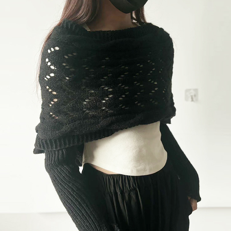 ❄🔥Christmas Sale 50% Off-🧶Women's Knitted Double Sleeve Scarf🧣
