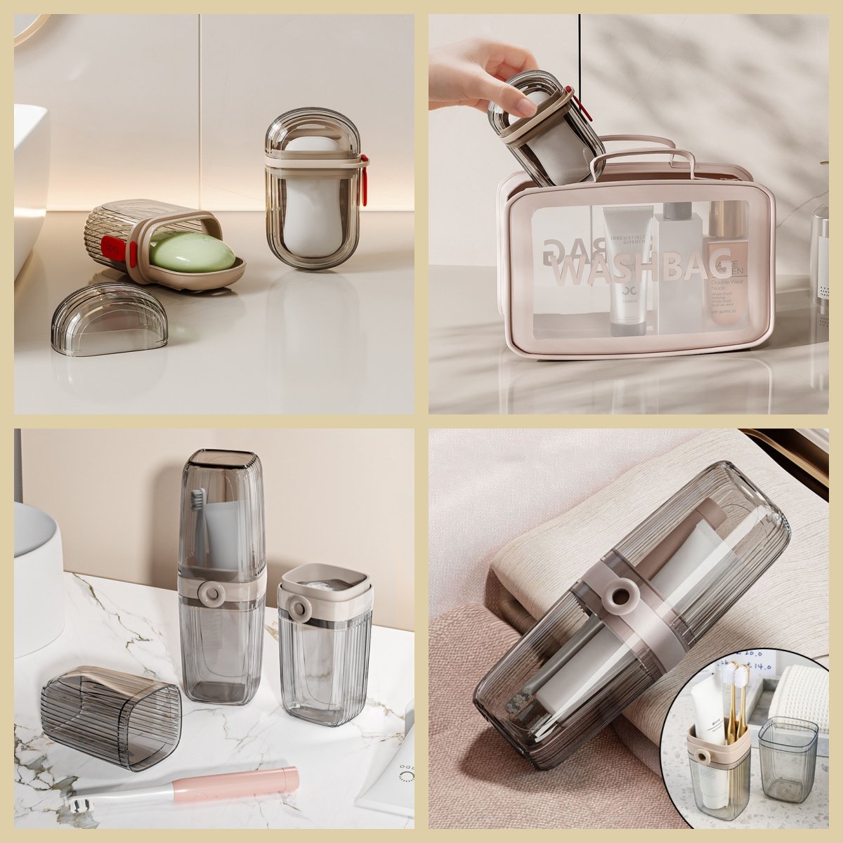 Travel Soap Case-🛫 Must Have High Luxury Set for Home Travel！
