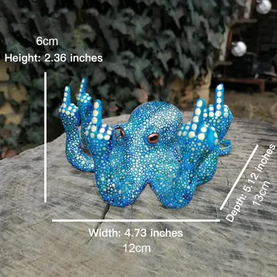 😲Rude Animals Figurine with Middle Finger Series