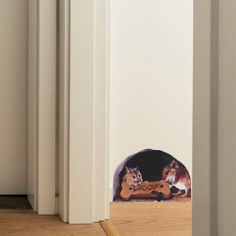 🐭🏠3D Mouse Wall Sticker
