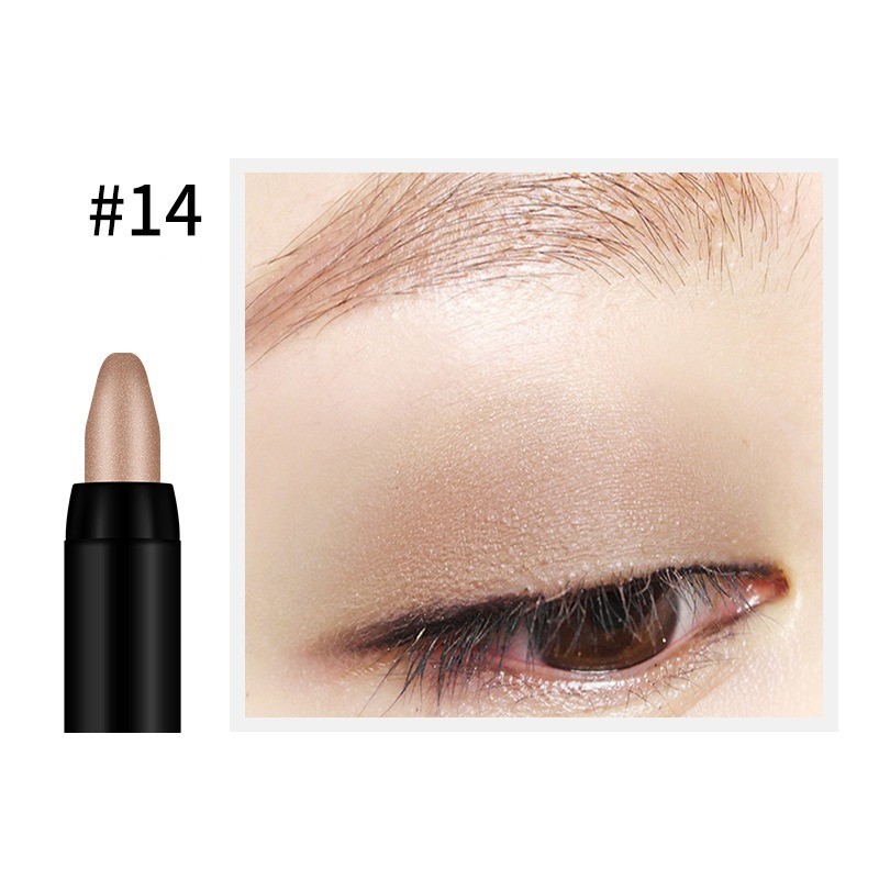 15 Color Highlighter Eyeshadow Pencil Waterproof Glitter Eye Shadow Eyeliner Pen