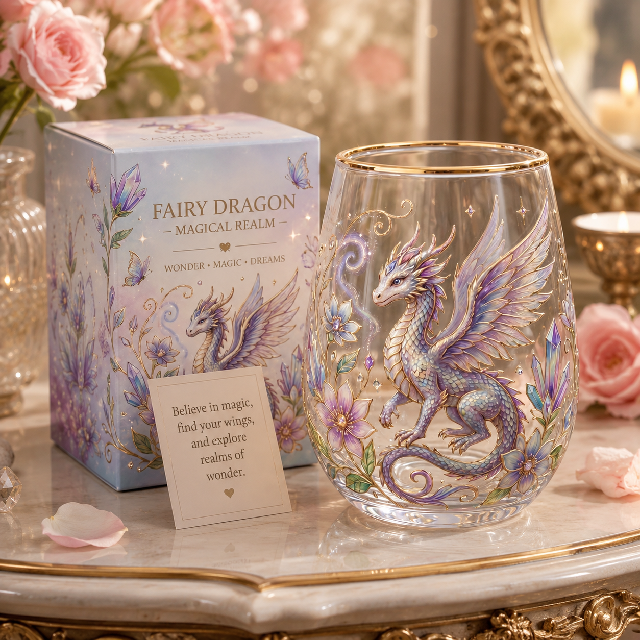 Premium Crystal-Clear Glass- Sip From A World Of Wonder✨