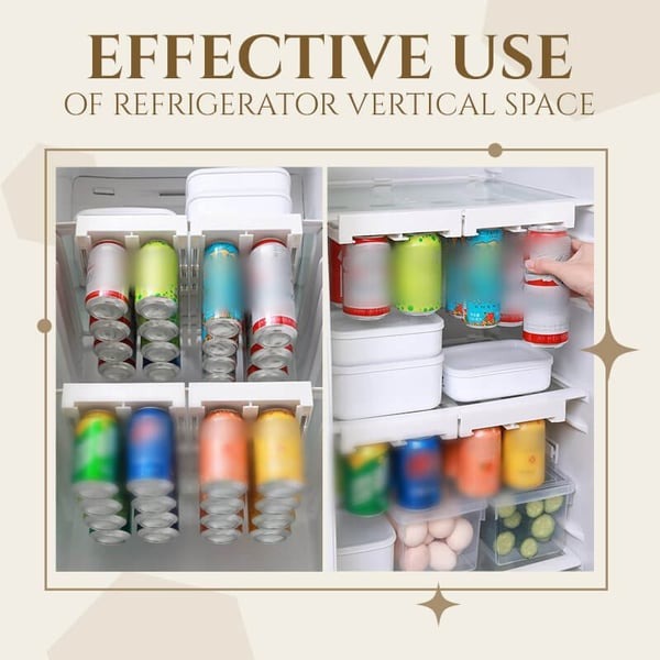 🔥HOT SALE🔥Hanging Soda Can Storage Rack For Fridge🍹