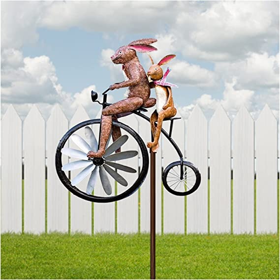 🔥Last Day 49% OFF🥳 Vintage Bicycle Metal Wind Spinner🐱🐸