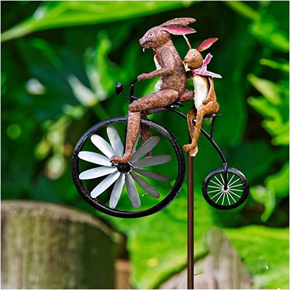 🔥Last Day 49% OFF🥳 Vintage Bicycle Metal Wind Spinner🐱🐸