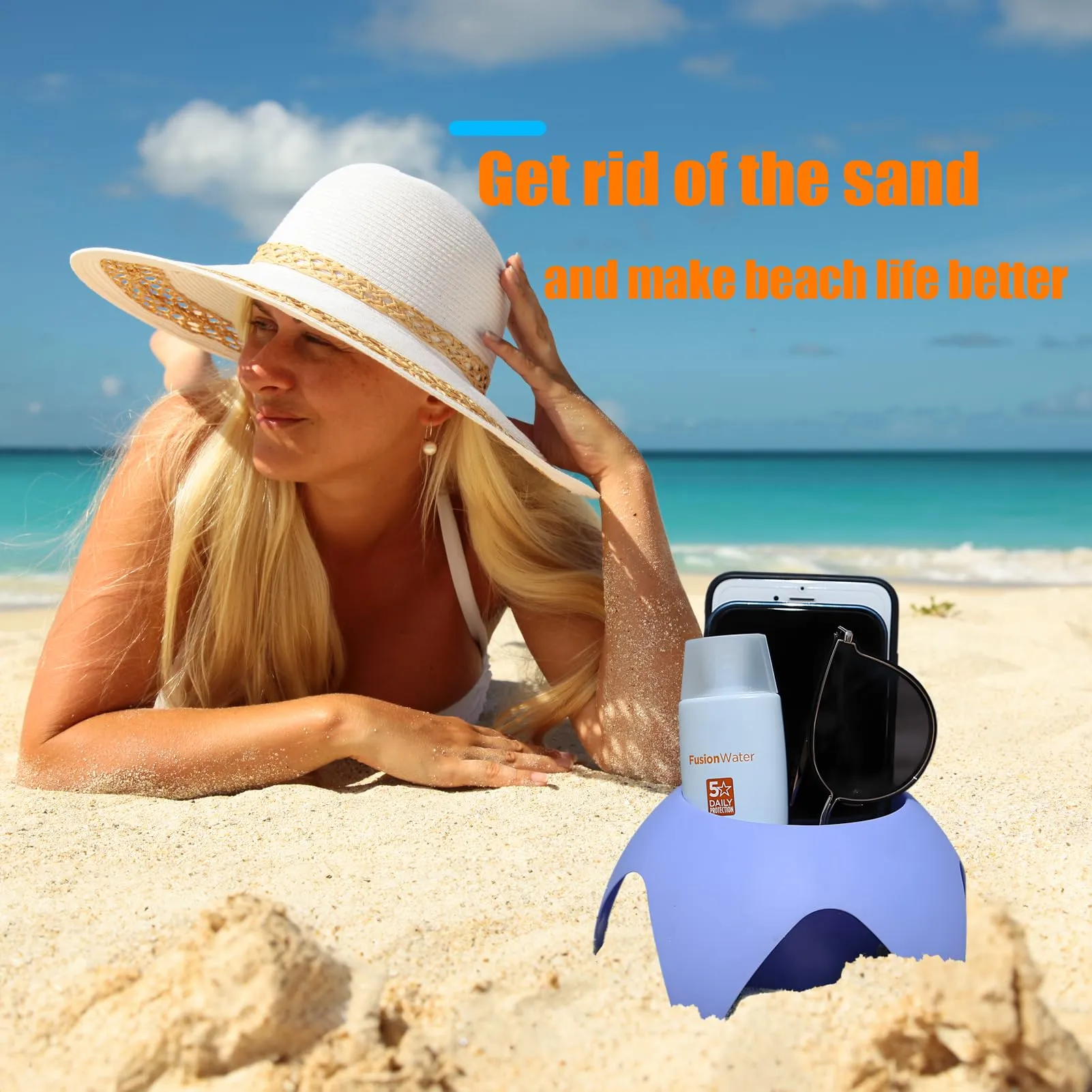 Beach Drink Cup Holder Sand Coasters