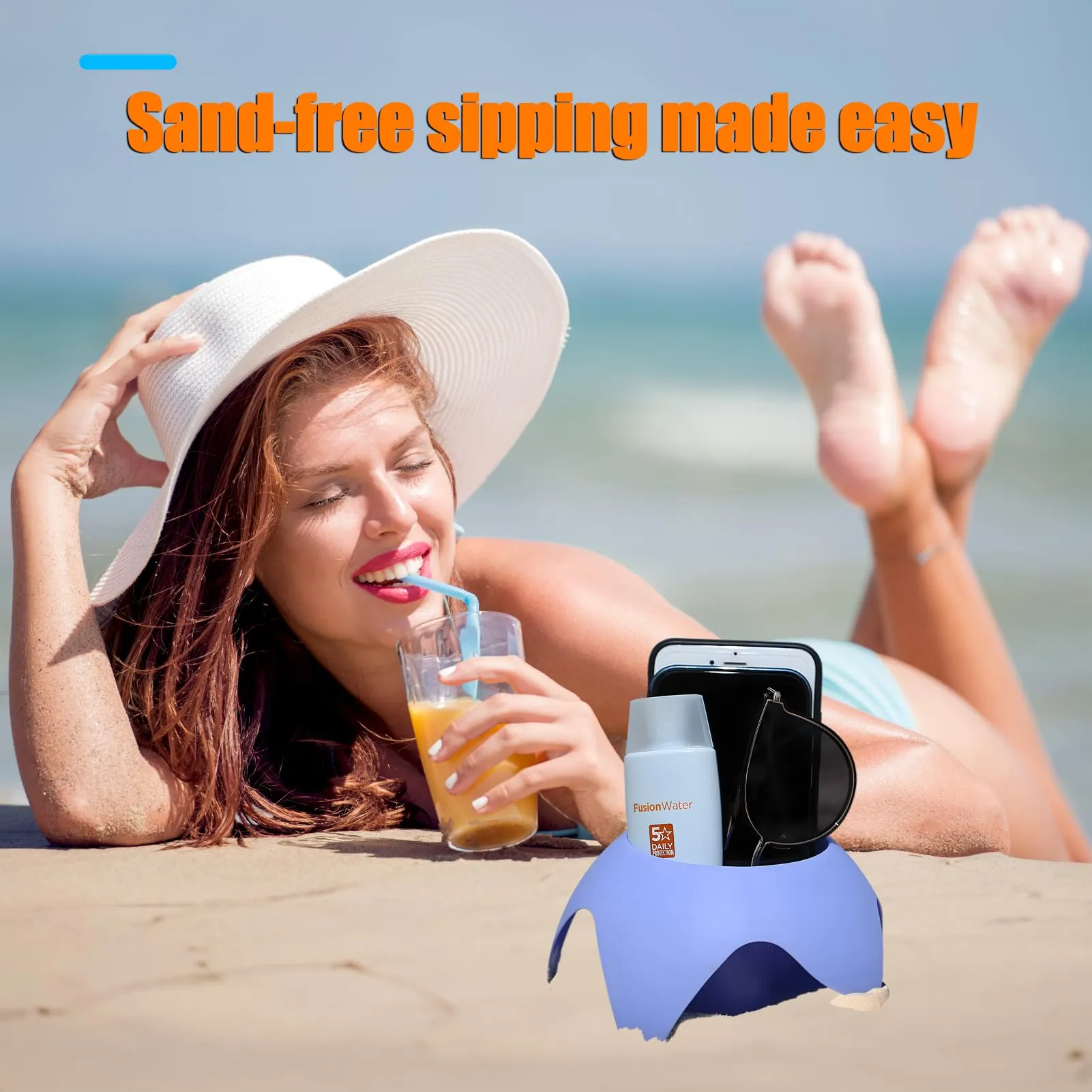 Beach Drink Cup Holder Sand Coasters