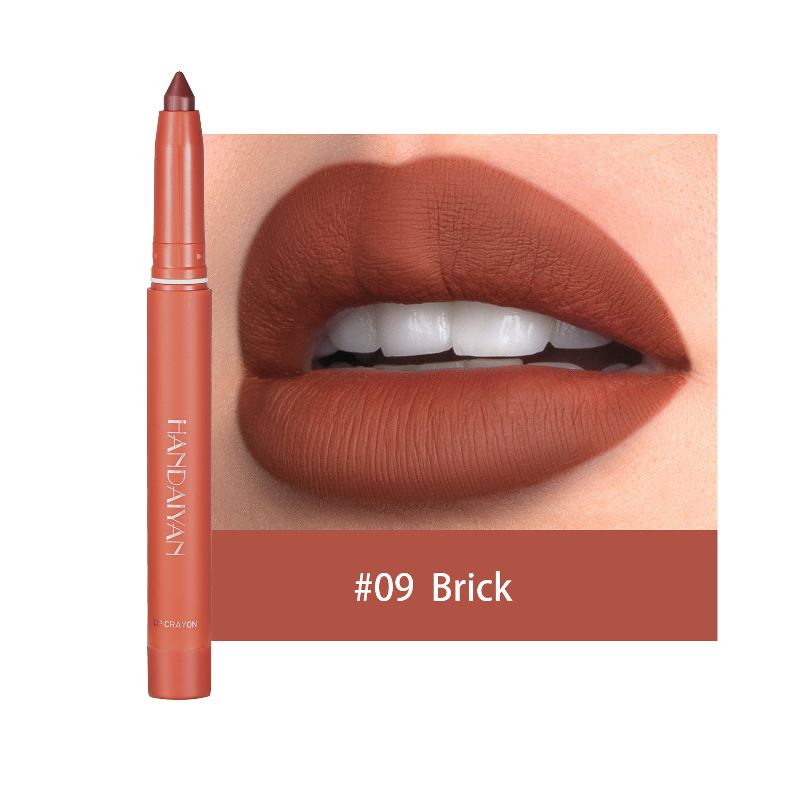 HANDAIYAN™12 Color Rotating Sharpenable Matte Lipstick Pencils