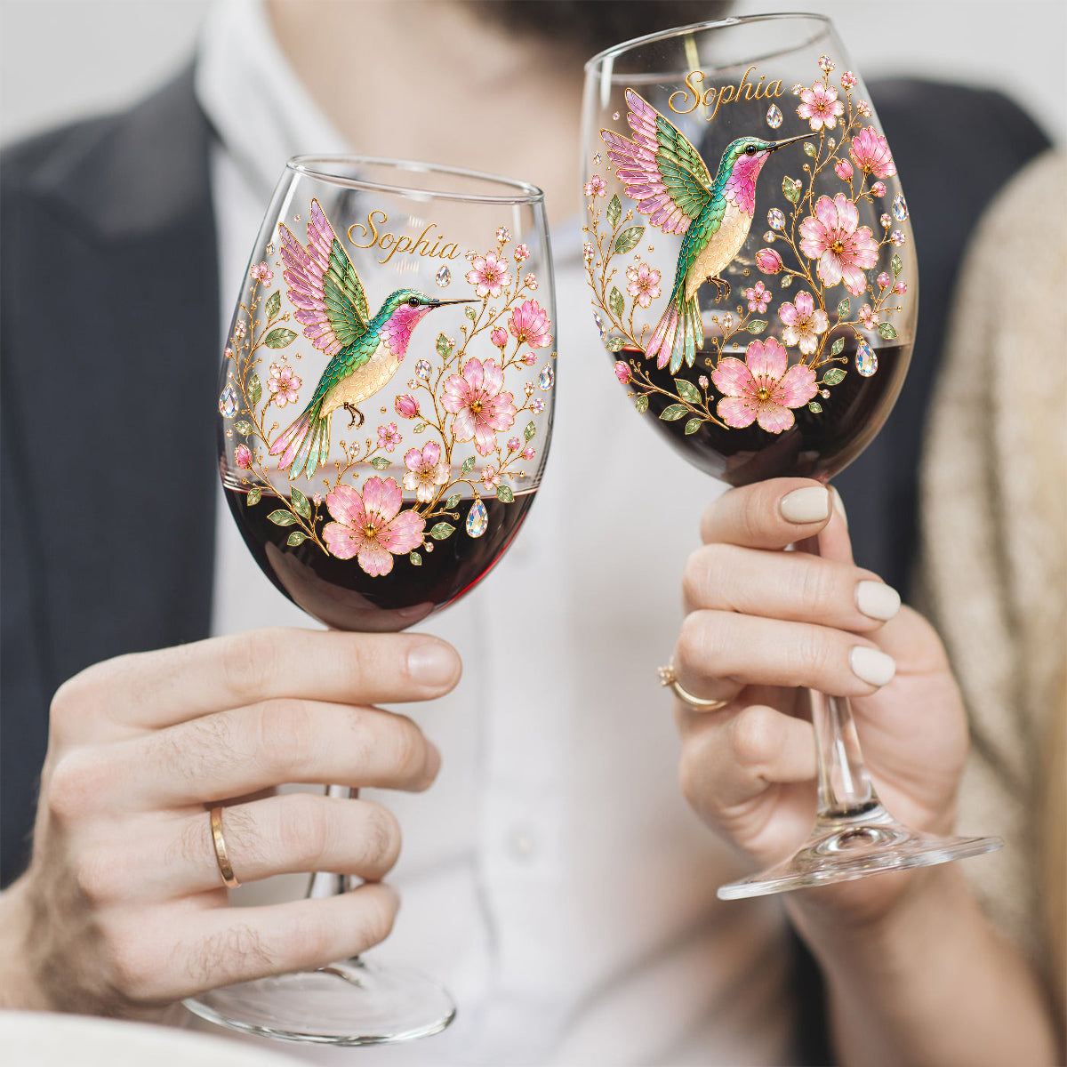 Personalized Premium Crystal-Clear Glass With Long Stem- Sip From A World Of Wonder✨