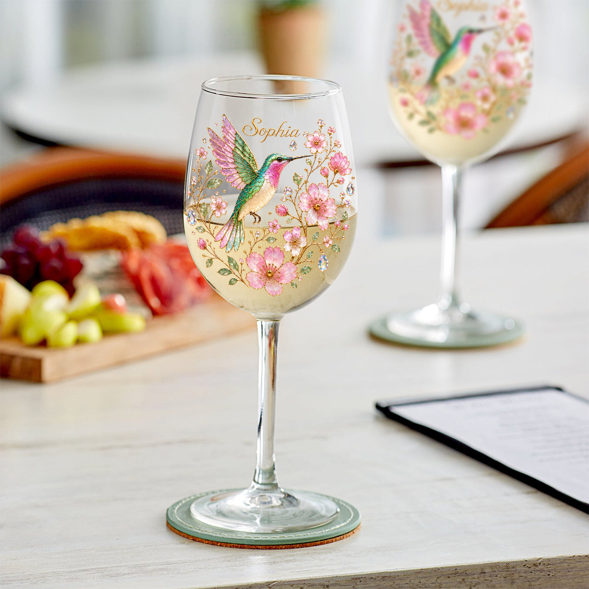 Personalized Premium Crystal-Clear Glass With Long Stem- Sip From A World Of Wonder✨