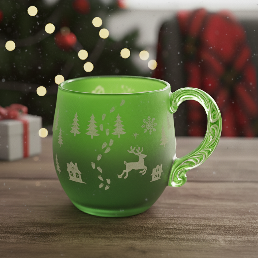 🎄✨ Christmas Theme Glassware Collection