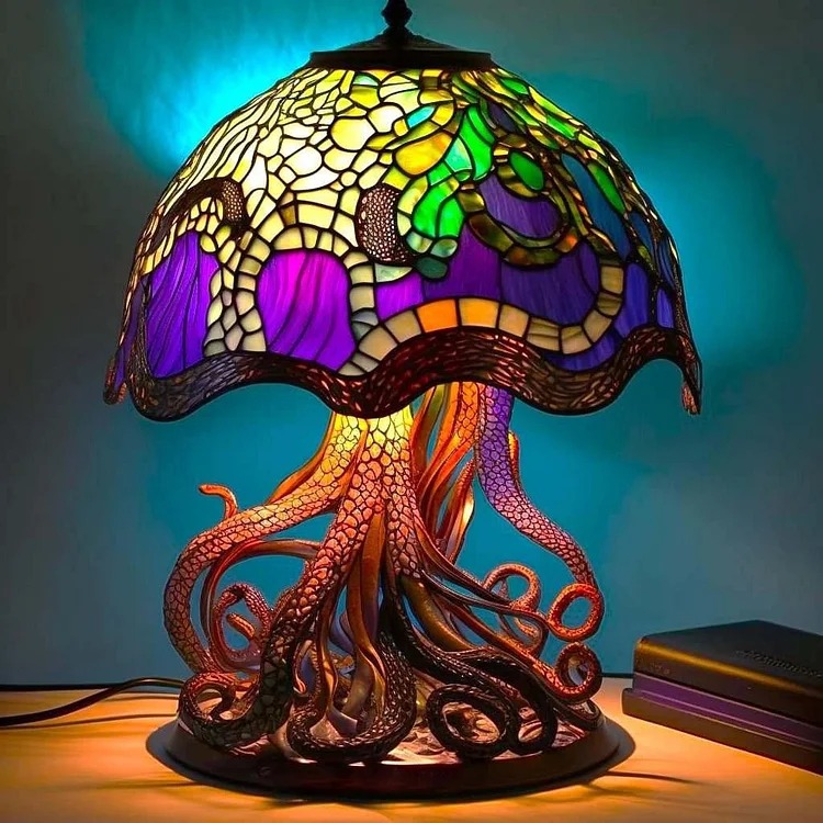 🔥Limited Time49% OFF🥳Stained Glass Plant Series Table Lamp