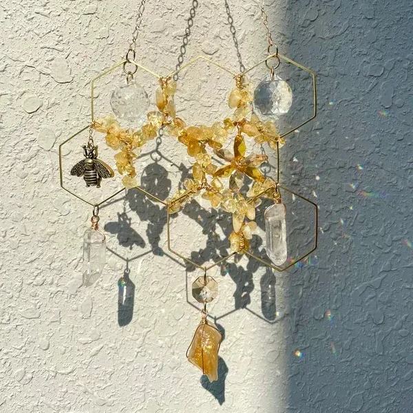 🥰Perfect Gift🎁- 2023 Honeycomb Crystal Decor