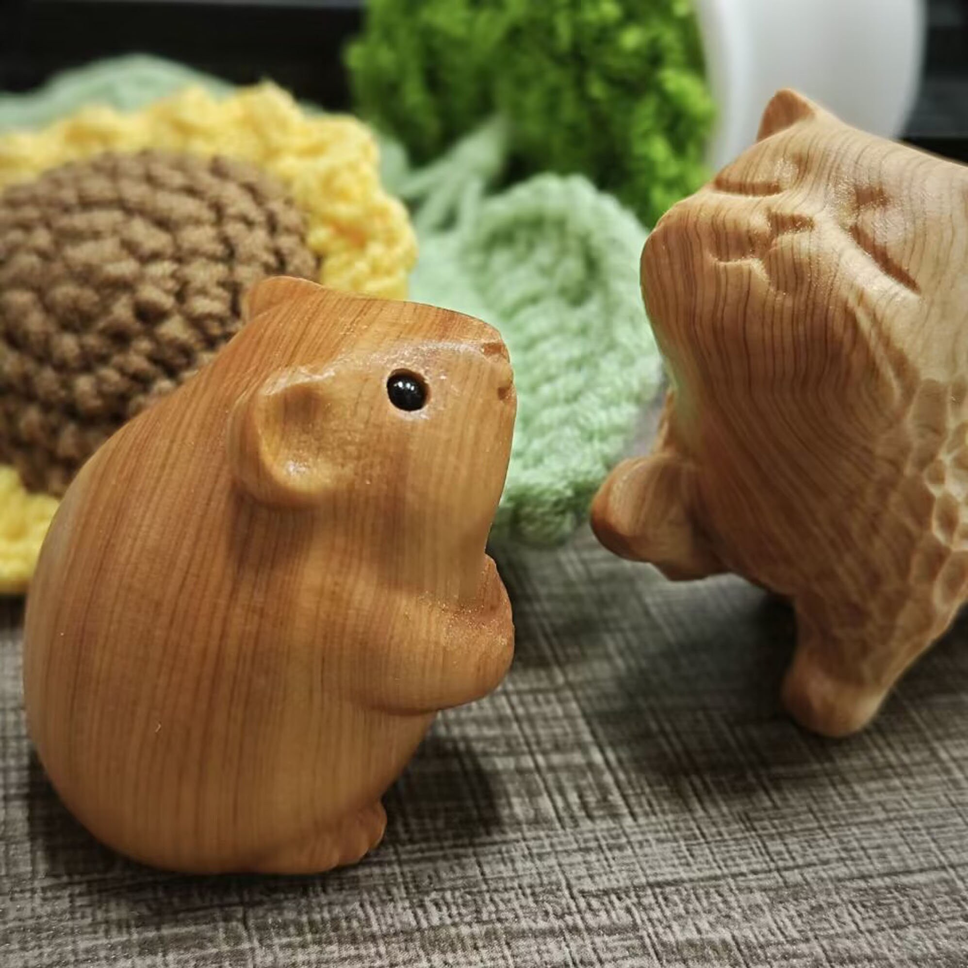🎁Christmas Gifts✨--Tiny Cute Wooden Cat 😻