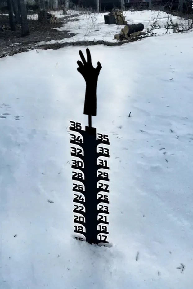 ❄Iron Art Snow Gauge-Great Unique Gift🎁