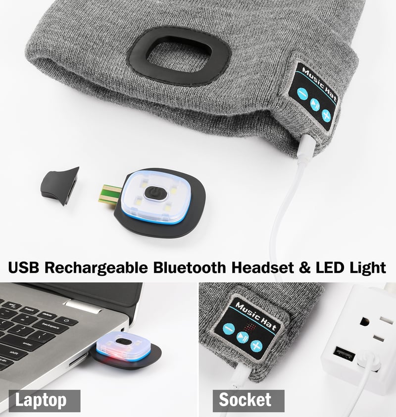 🔥LED Beanie Light (USB Rechargeable Caps)