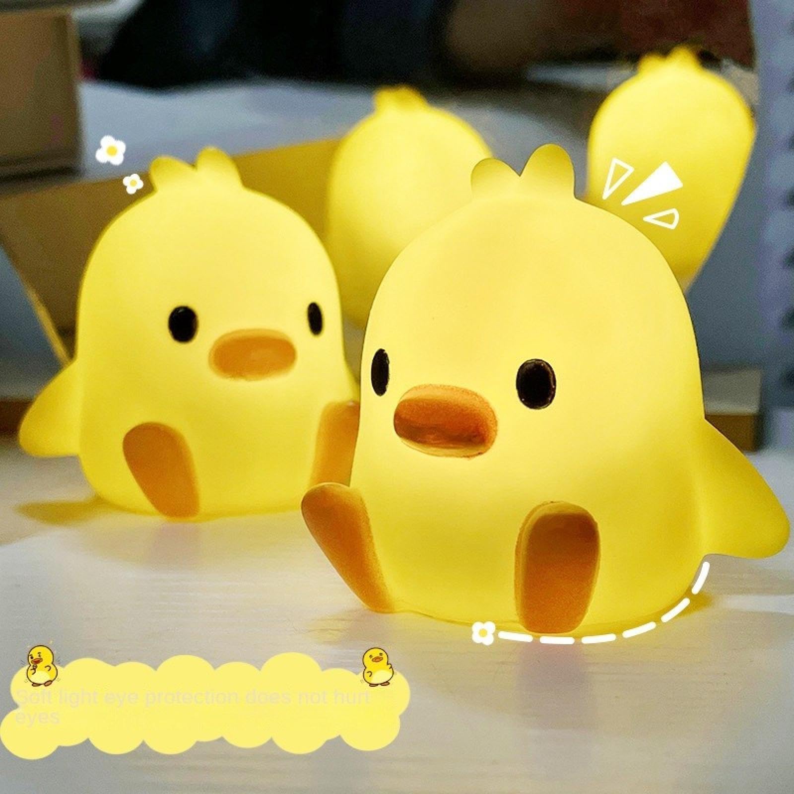 Cartoon Yellow Duck Night Light✨Bedroom Bedside Lamp