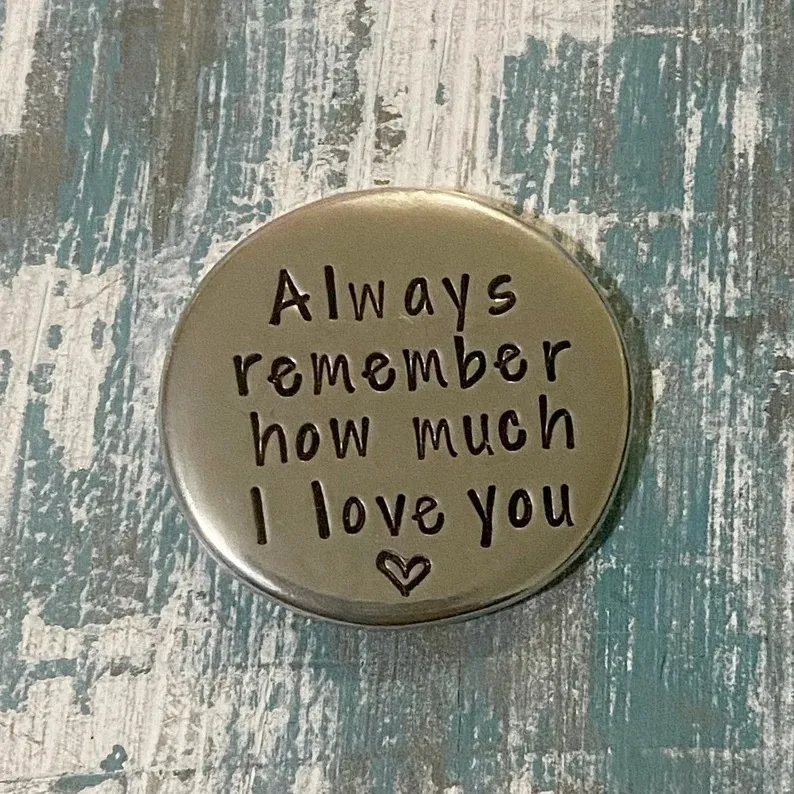Heart Feeling Pewter Pocket Tokens