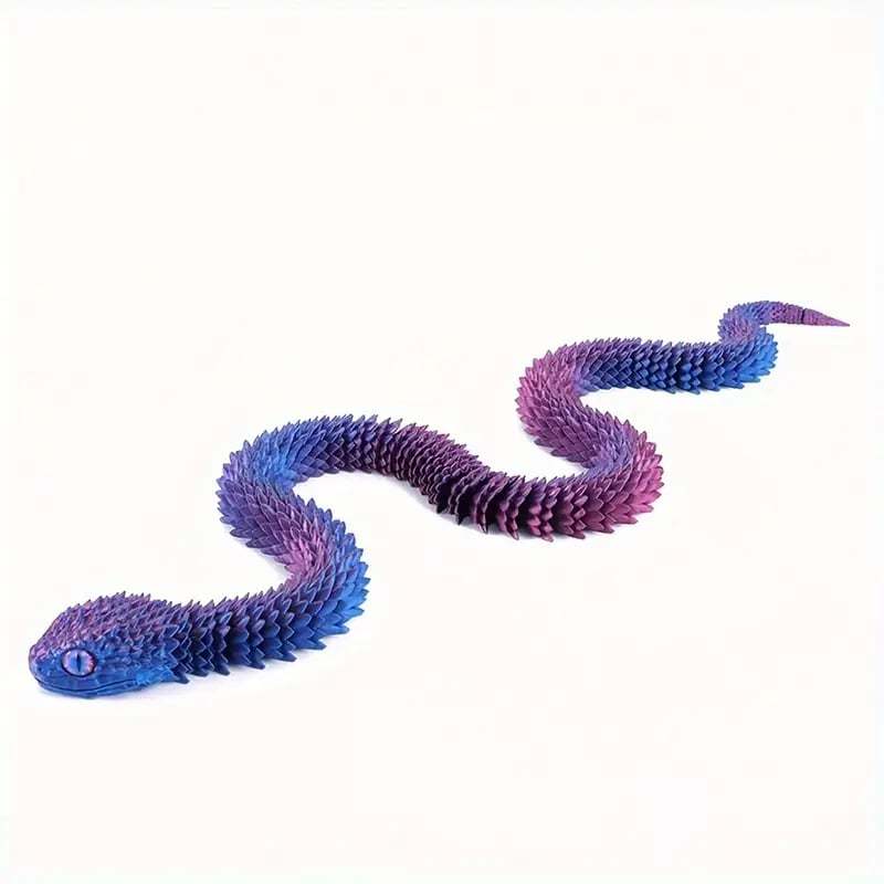 3D Printed Articulated Bush Viper Snake🐍