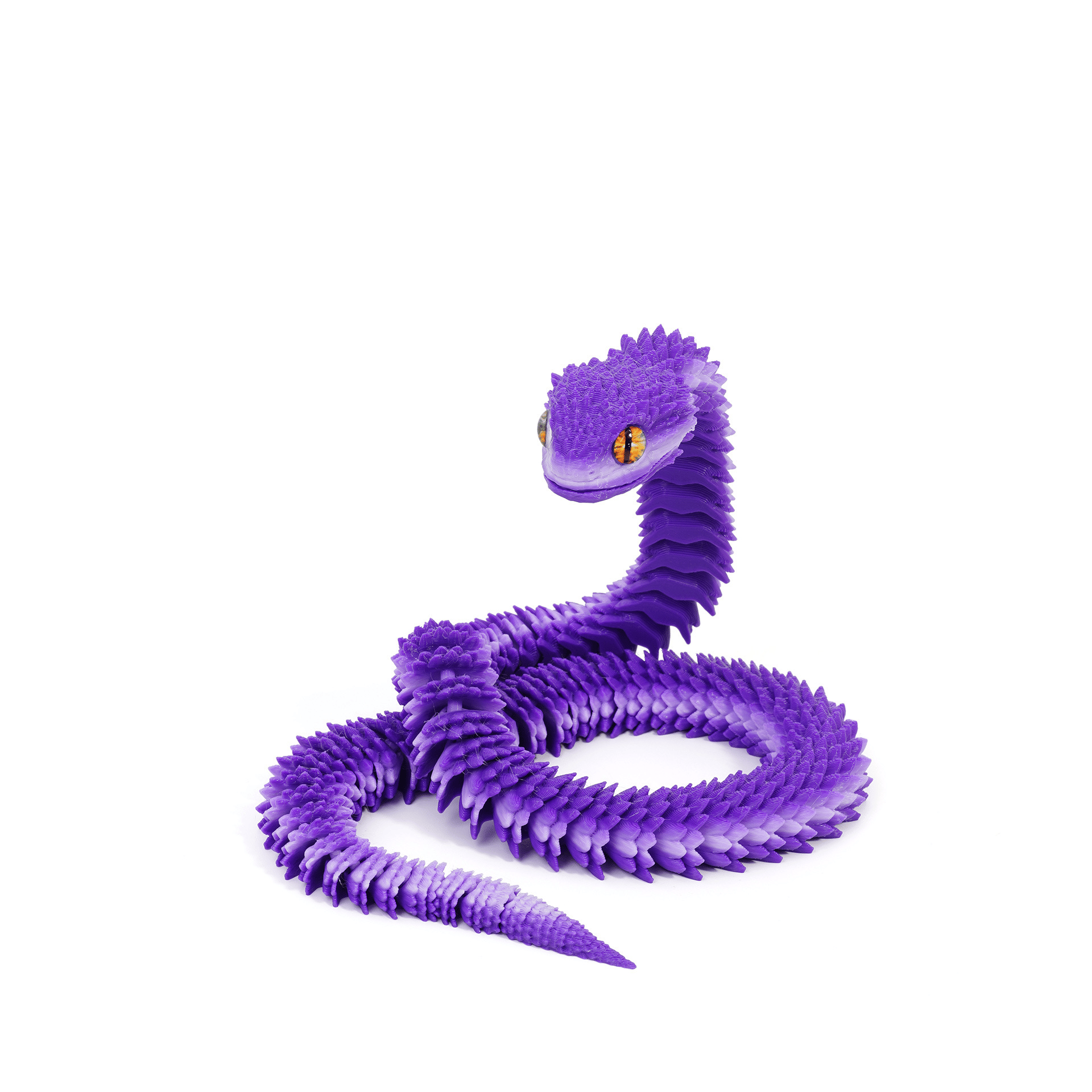 3D Printed Articulated Bush Viper Snake🐍