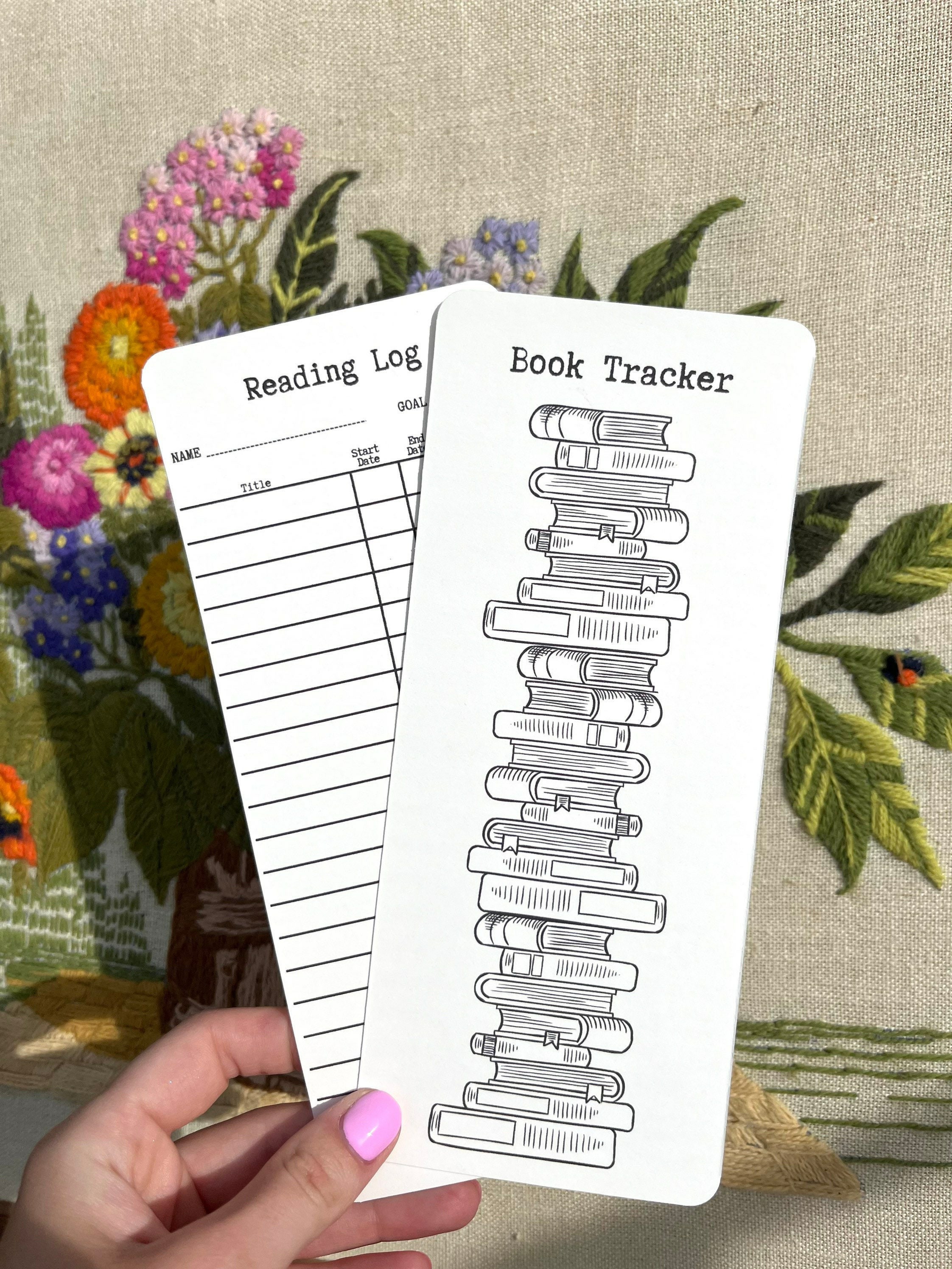 Reading List Card Bookmarks (12 PCS)