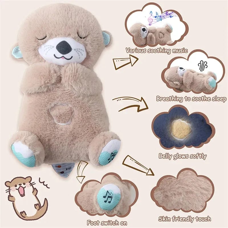 😴🎵Sleepy Music Otter Plush - for adults, infants, and pets❤