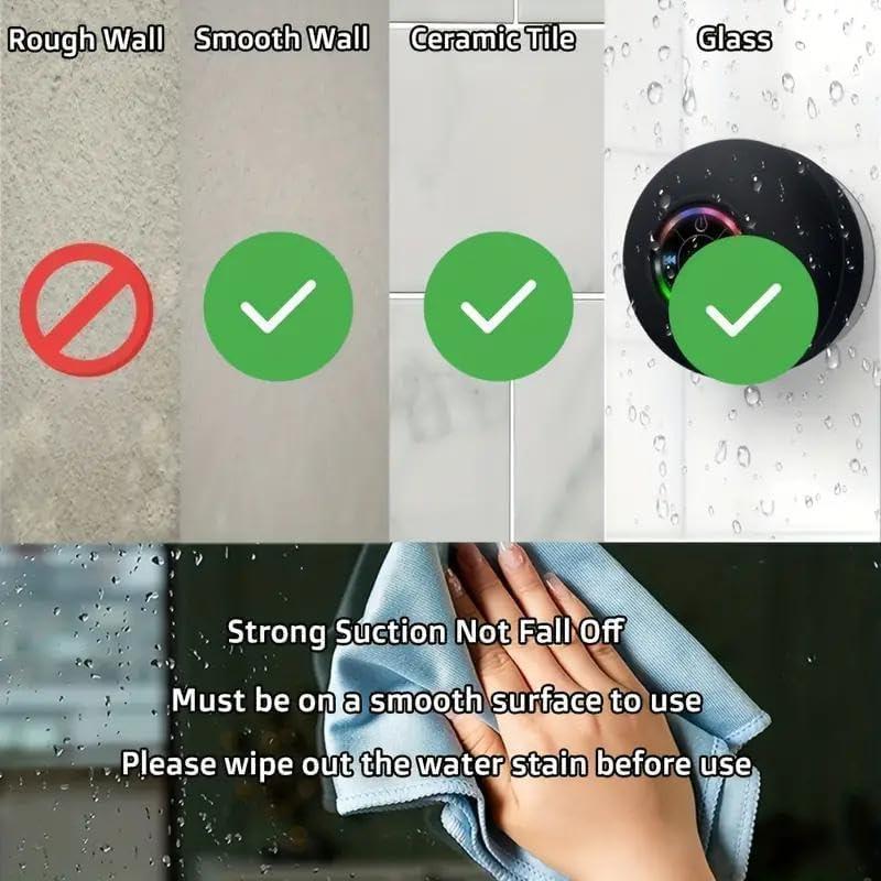 🔥Hot Sale- Mini Bluetooth Waterproof Speaker with LED light🔊