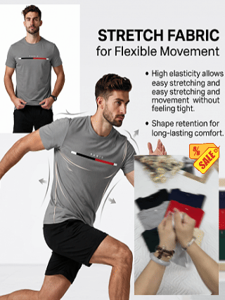 Men Graphic Print Athletic Fit Casual Short Sleeve T-Shirt