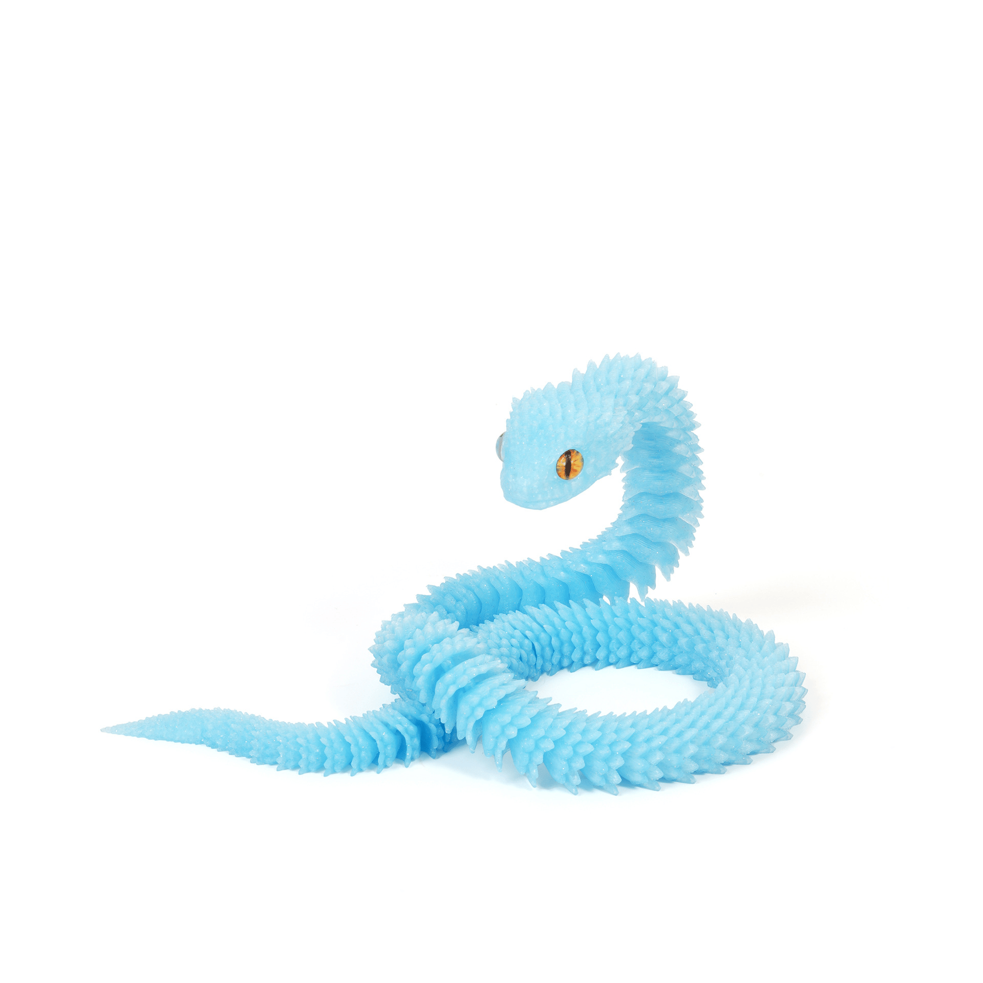 3D Printed Articulated Bush Viper Snake🐍